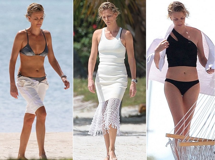 Theron bikini charlize Charlize Theron: