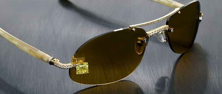 Luxuriator Canary Diamond Glasses
