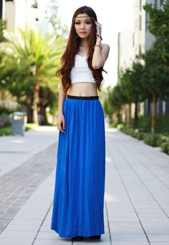 Crop Tops And Maxi Skirts