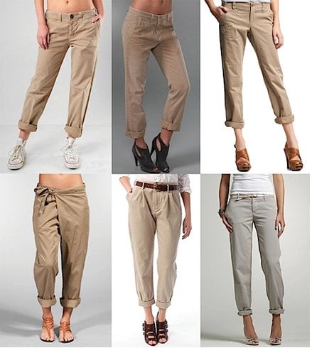 Khaki green pants