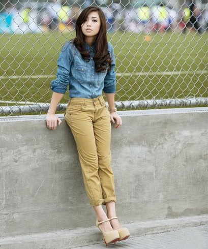 Khaki pants for women