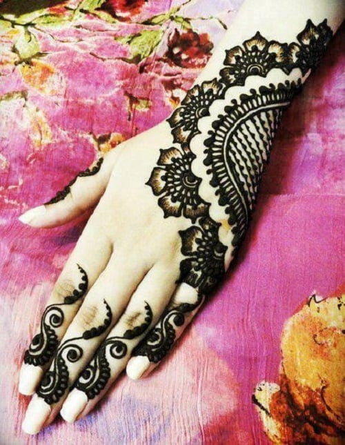 simple arabic mehndi designs for beginners