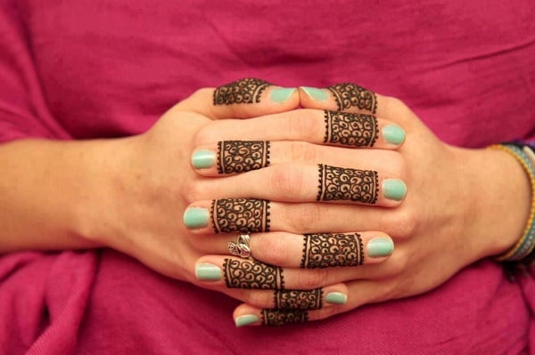 Simple Arabic Mehndi Designs For fingers For Beginners