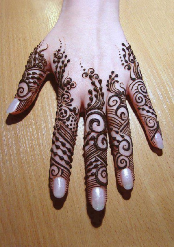 easy mehndi designs for hands for beginners 