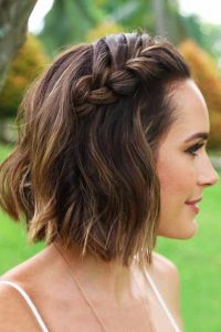 Side braid for short hair