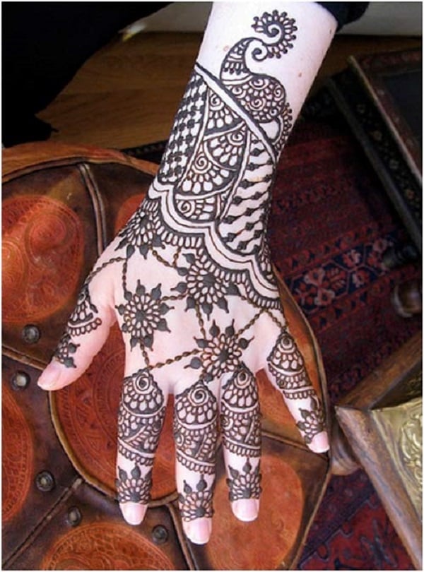 Simple Mehandi Designs For Full Hands