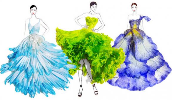 Floral Fashion Illustrations