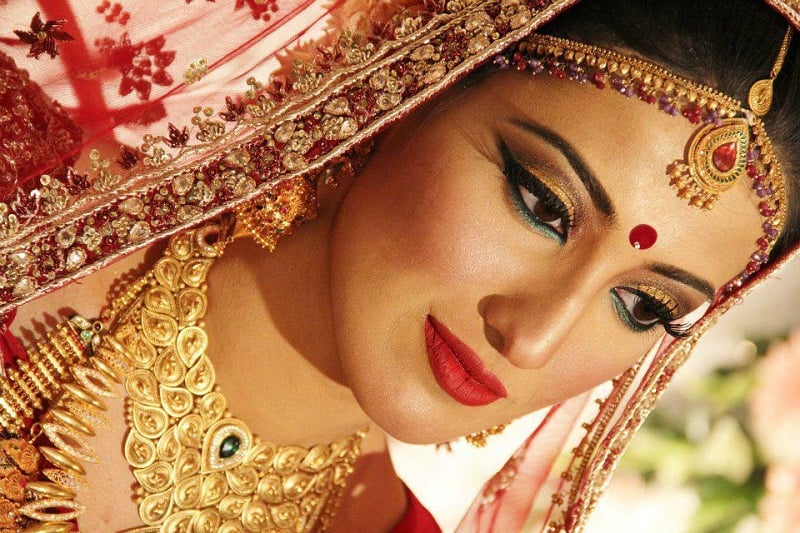 bindi hindu bride north india