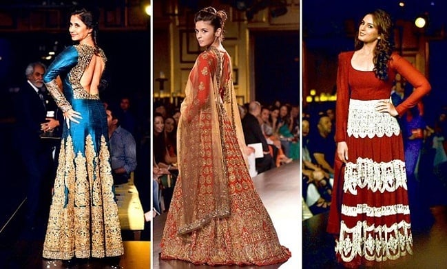 Alia Bhatt, Huma Qureshi and Urmila Matondkar at India Couture Week 2014