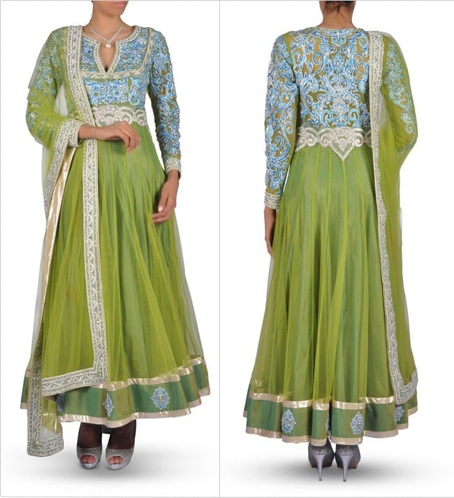 Anarkali Suit for Mehendi