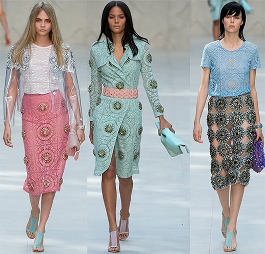 Burberry Lace Fashion Trends
