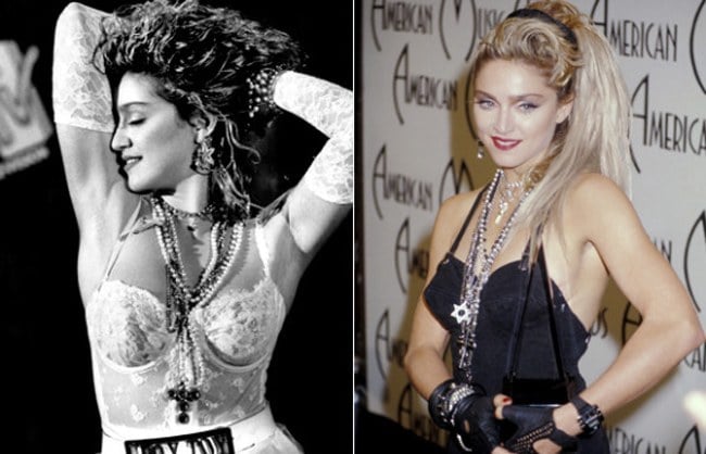 virgin outfits Madonna like a