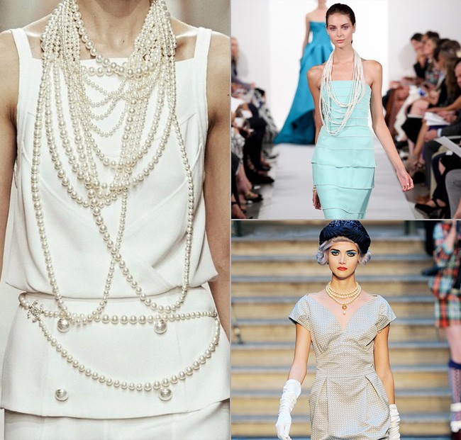 Oscar NYFW Trendy Pearl Jewelry