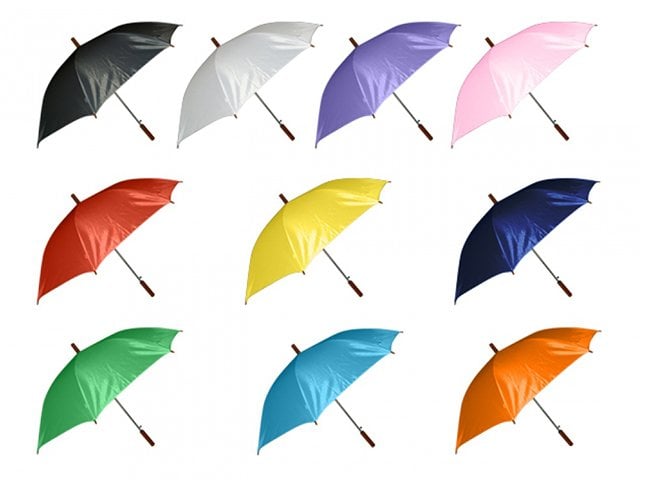 Plain Coloured Umbrellas