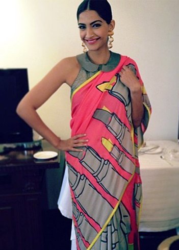 Sonam Kapoor In Masaba Gupta Saree