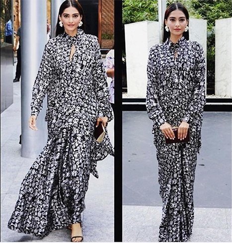 Sonam Kapoor In Masaba Saree