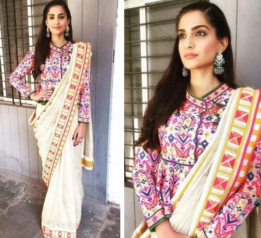 Sonam Kapoor in Khadi Saree