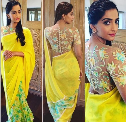 Sonam Kapoor in Yellow Saree