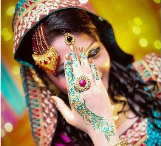 Arabic mehndi design for eid