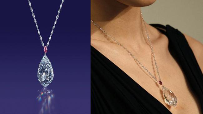 Briolette Diamond Necklace