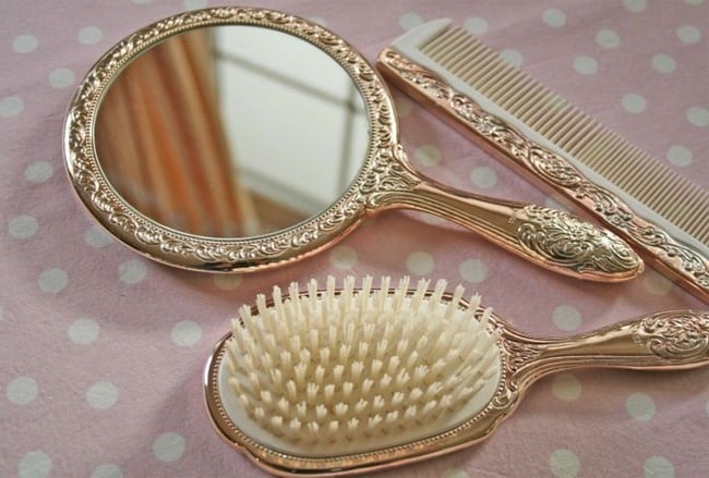 Hair Brush and Mirror