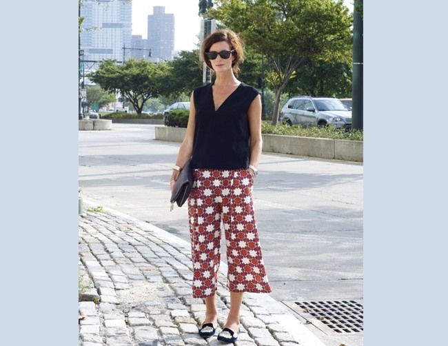 Printed culottes