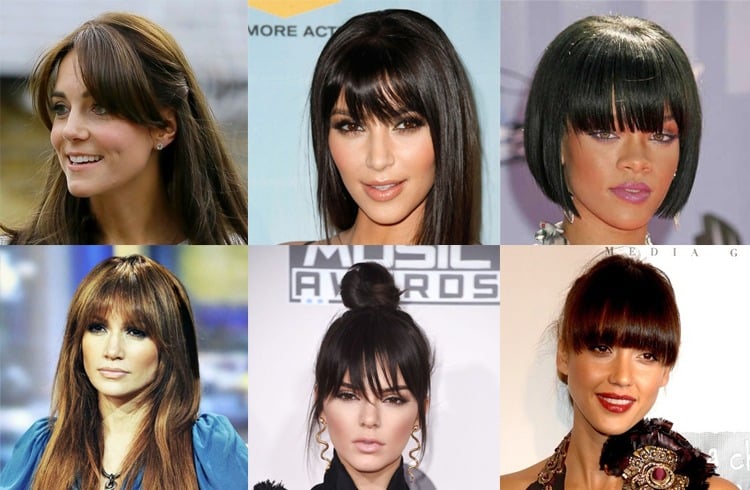 Celebrities Bang Hairstyles