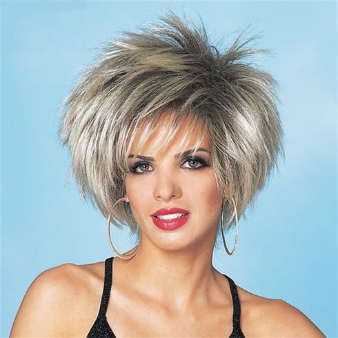 Spiky Short Hairstyle with bangs