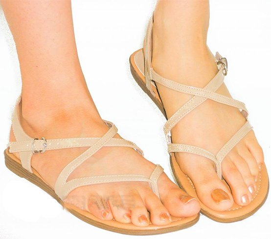 Strappy Flat Sandals