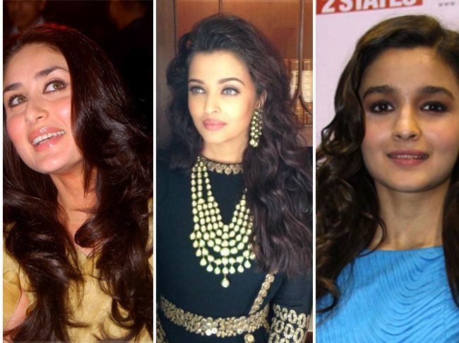 Bollywood Celebrities in Long Wavy Hair