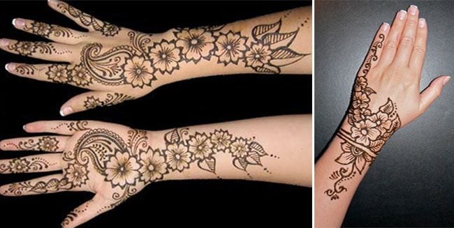 Henna Flower Designs