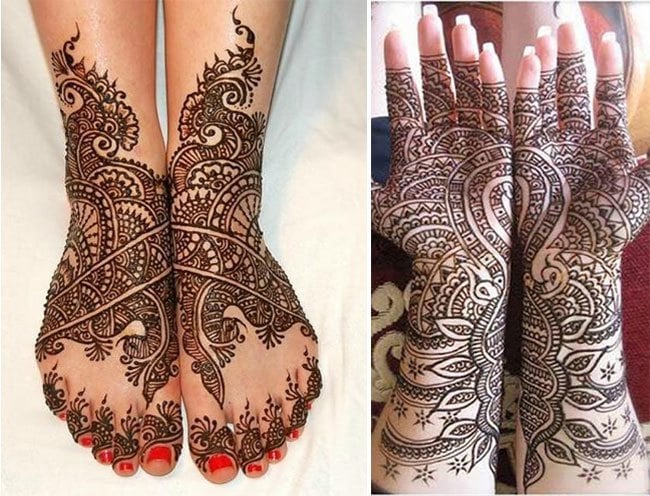 Henna Peacock Designs