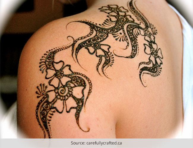 Henna Tattoos for Your Shoulder