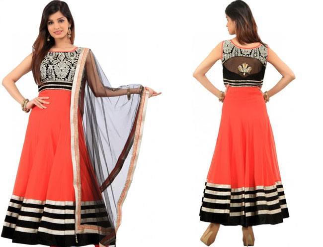 Kalki Solid Anarkali Suit