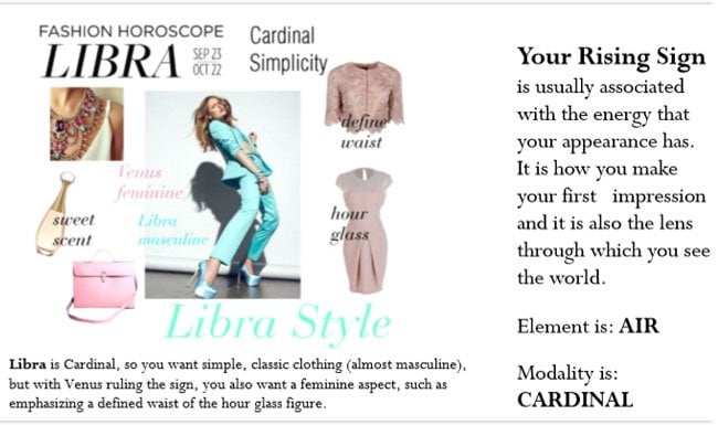 Libra Style and Fashion