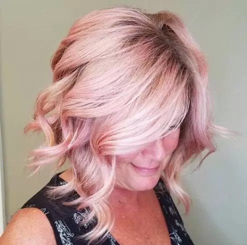 Pastel Pink-a-line Lob