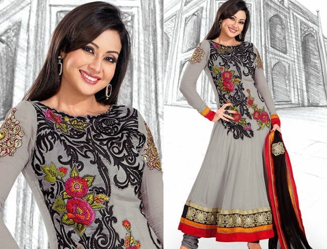 georgette anarkali salwar-kameez