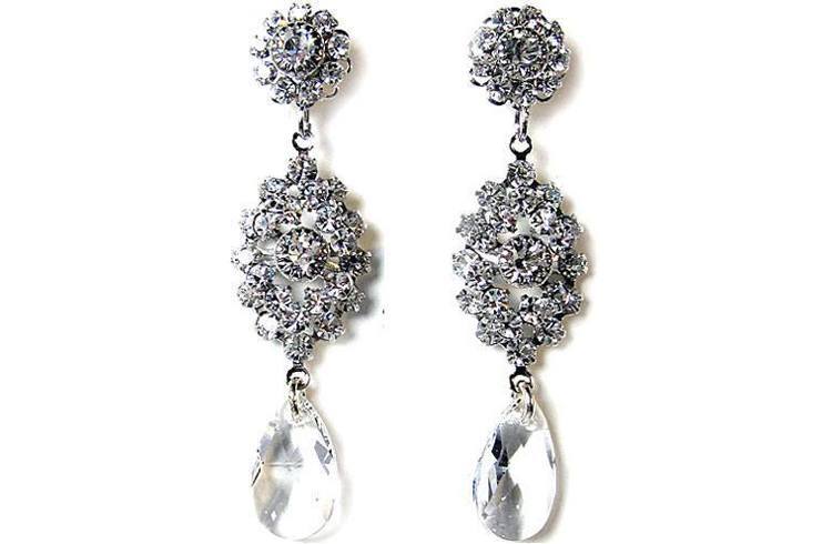 Swarovski vintage chandelier earrings