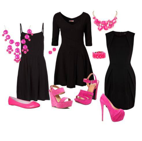 Black Dress With Accessories