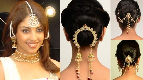 wedding hairstyles for short hair on saree