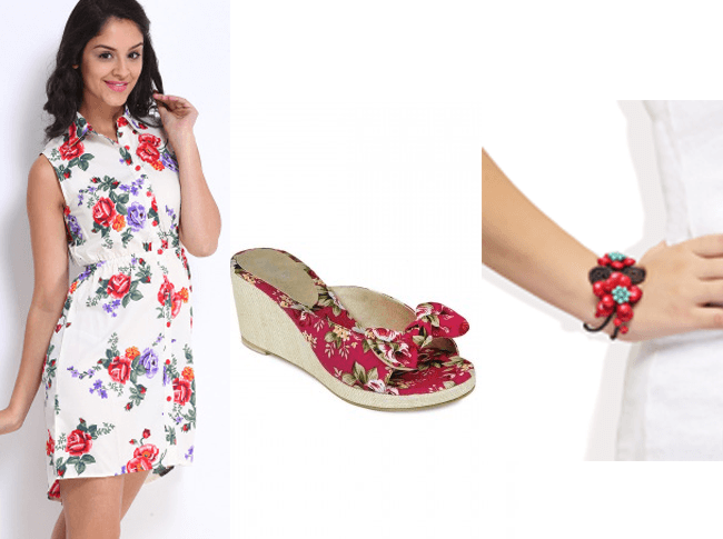 Breezy Floral Print Dress