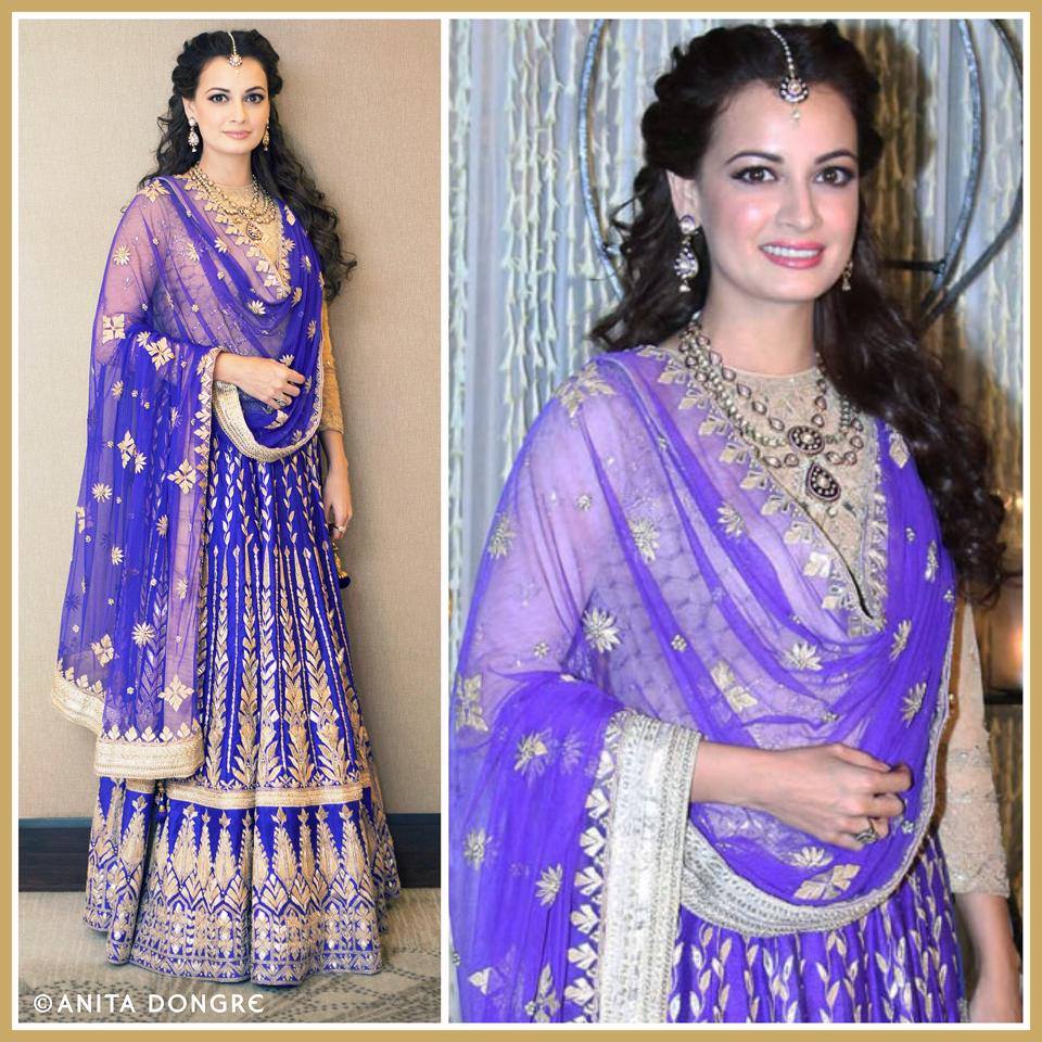 Dia Mirza Sangeet Outfit