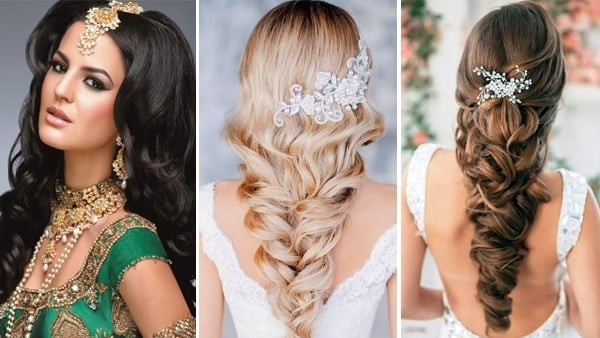 Wedding Hairstyles for Long Hair: Western & Indian Bridal Hairstyles
