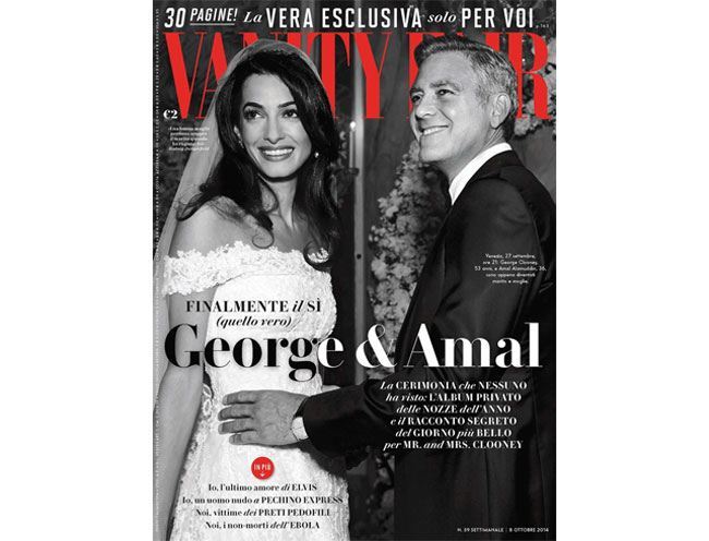 amal alamuddin george clooney vanity fair italy 2014 cover