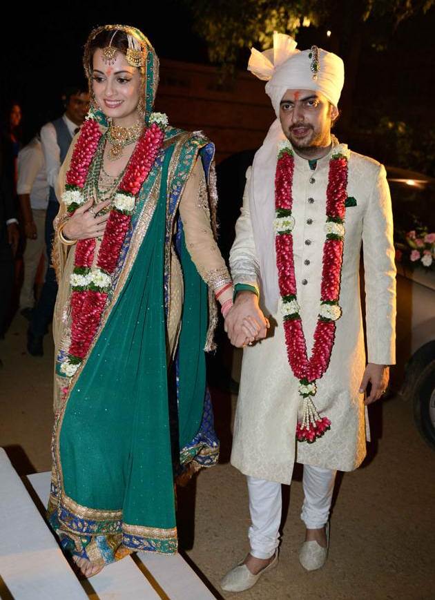 Dia Mirza and Sahil Sangha