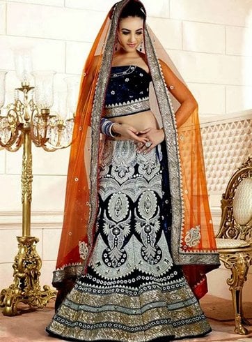 Fish Cut Lehenga For Girls