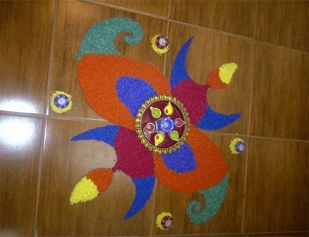 Indoor rangoli