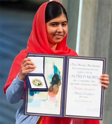 Malala Yousafzai nobel peace prize