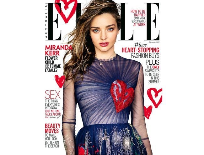 miranda kerr elle australia november 2014