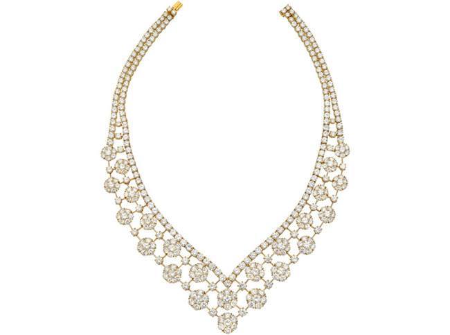 van cleef arpels snowflake necklace diamond